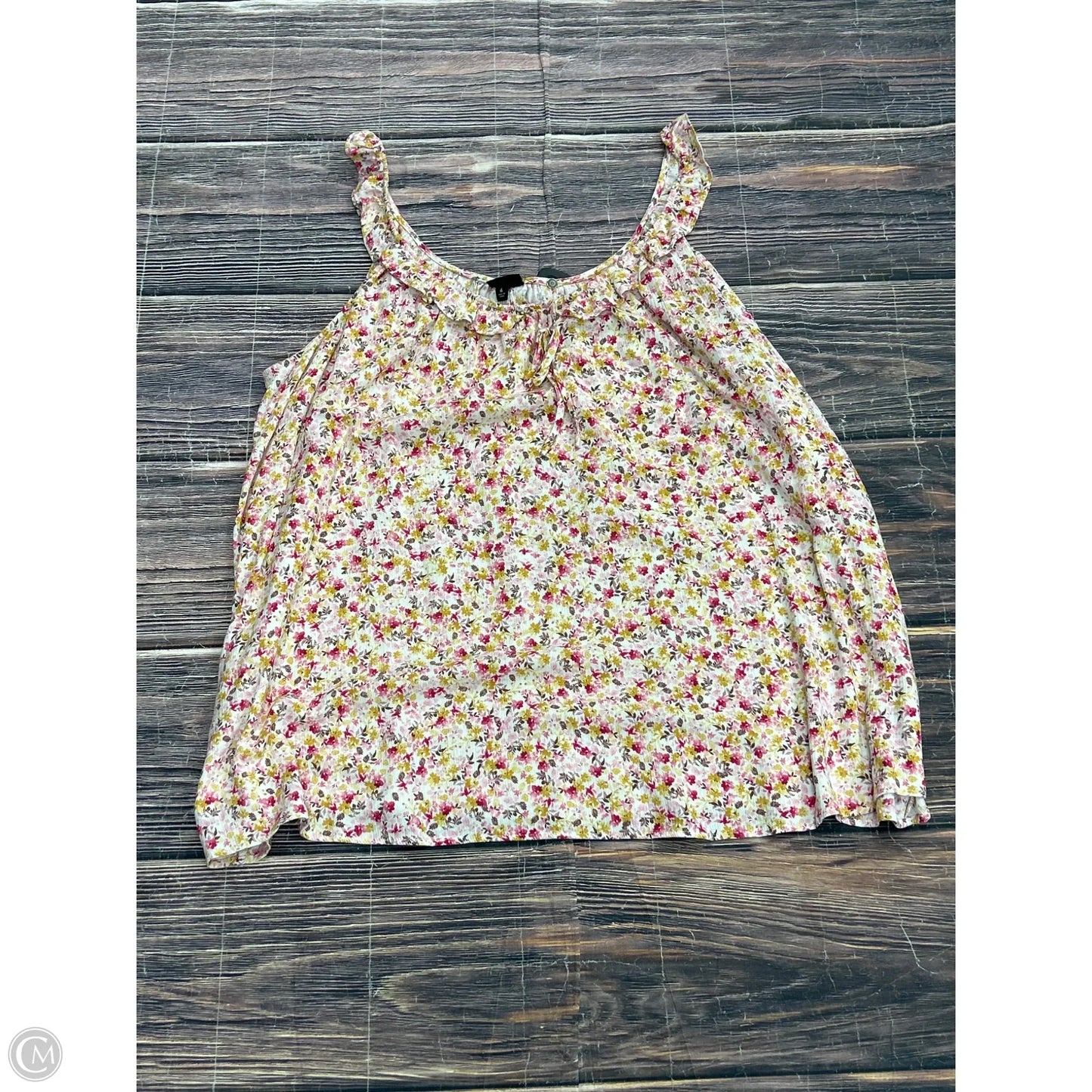 Top Sleeveless By Torrid In Yellow, Size: 6