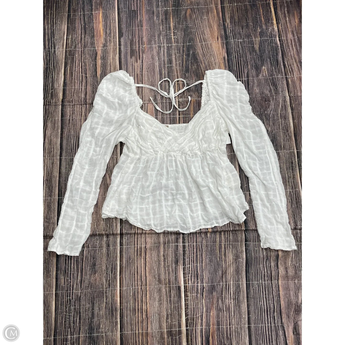 Top Long Sleeve By Free People In White, Size: L