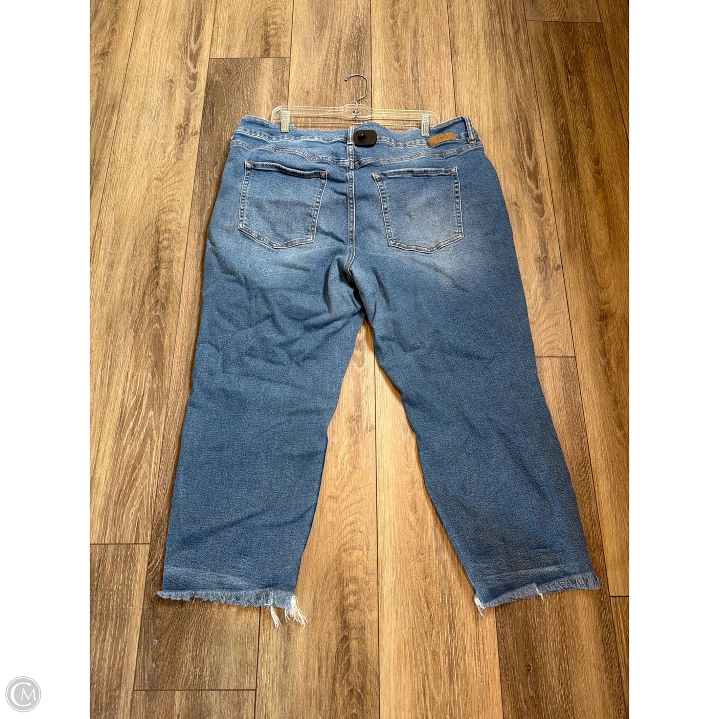 Jeans Cropped By Jag In Blue Denim, Size: 22