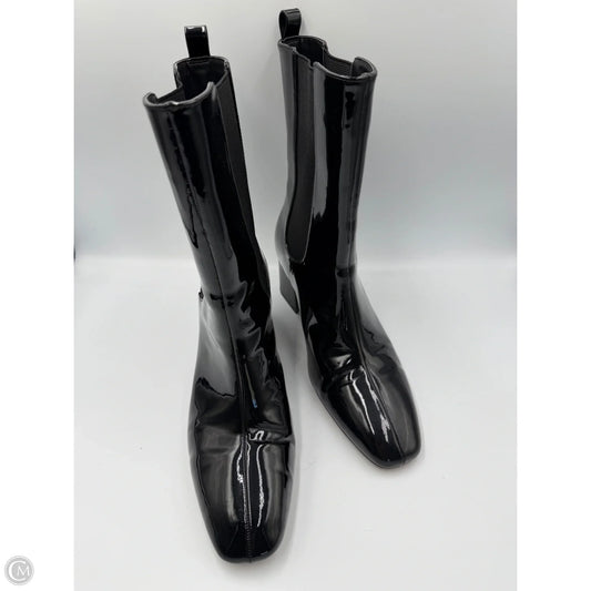 Boots Mid-calf Heels By Loft In Black, Size: 9