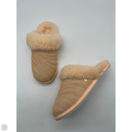 Slippers Designer By Ugg In Orange, Size: 6