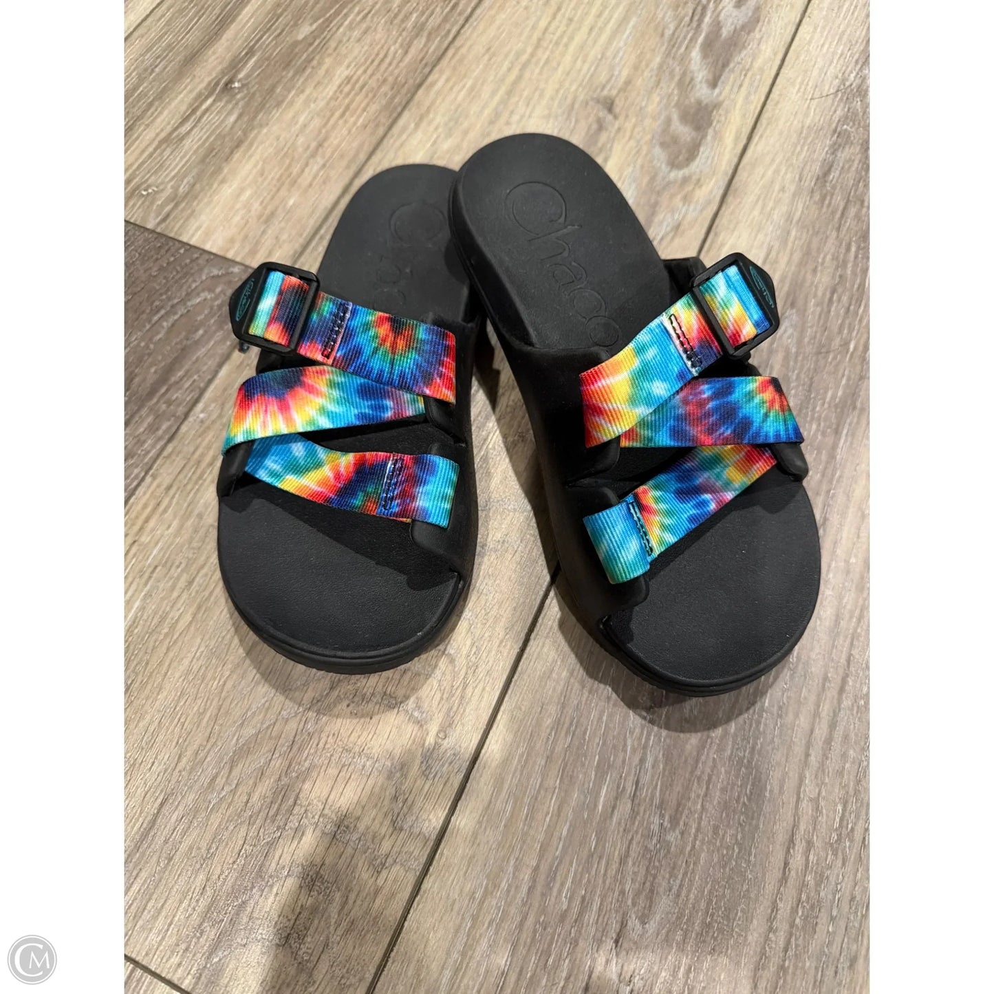 Sandals Flats By Chacos In Rainbow Print, Size: 7