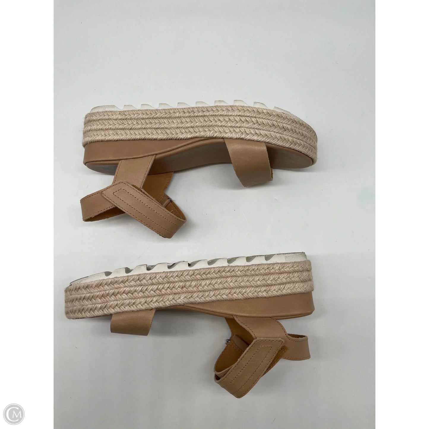 Sandals Heels Platform By Sorel In Taupe, Size: 7.5