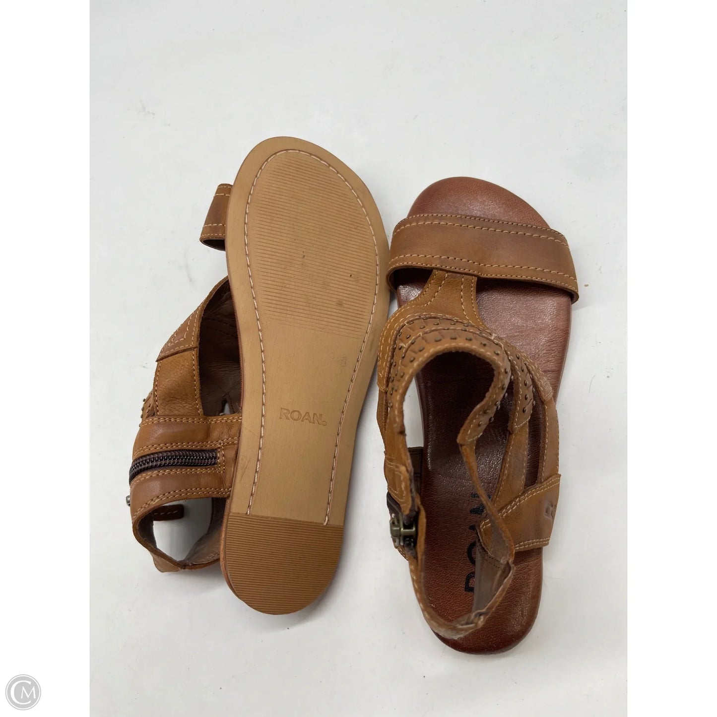 Sandals Flats By Bed Stu In Brown, Size: 7