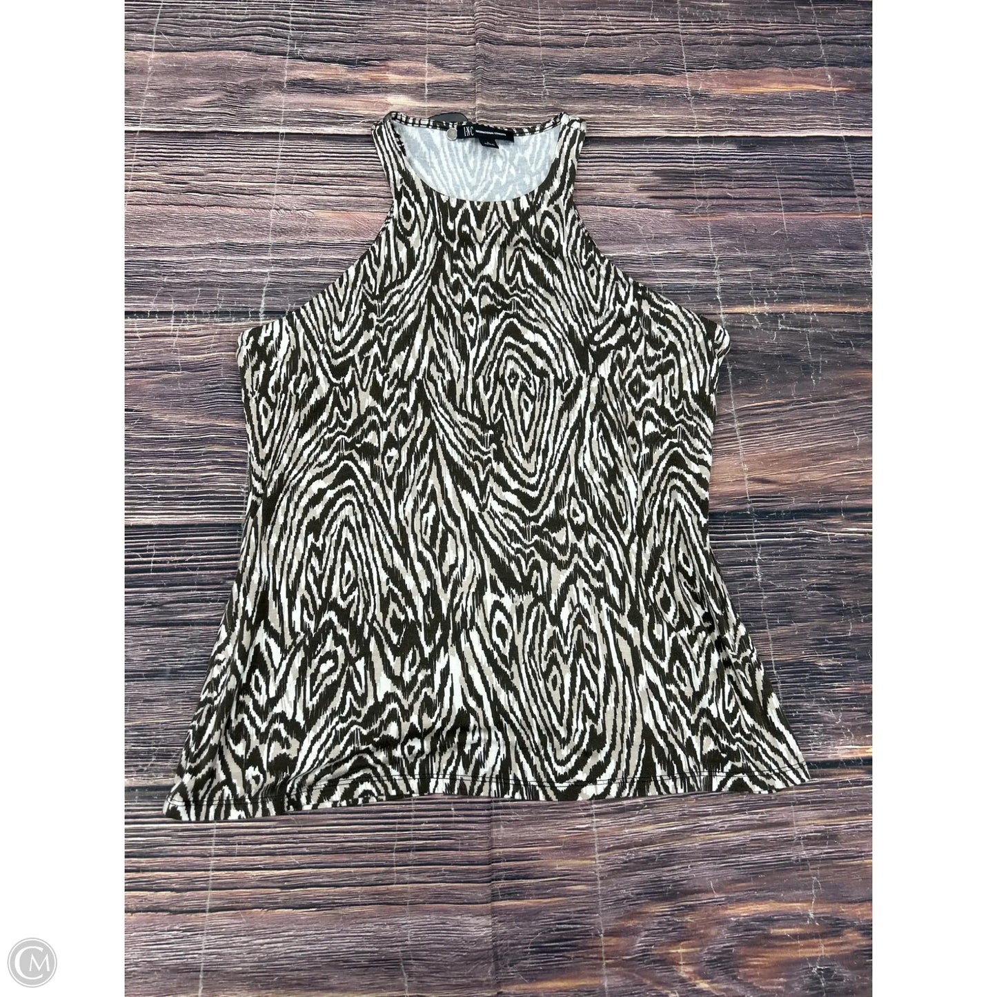 Tank Top By Inc In Green, Size: L