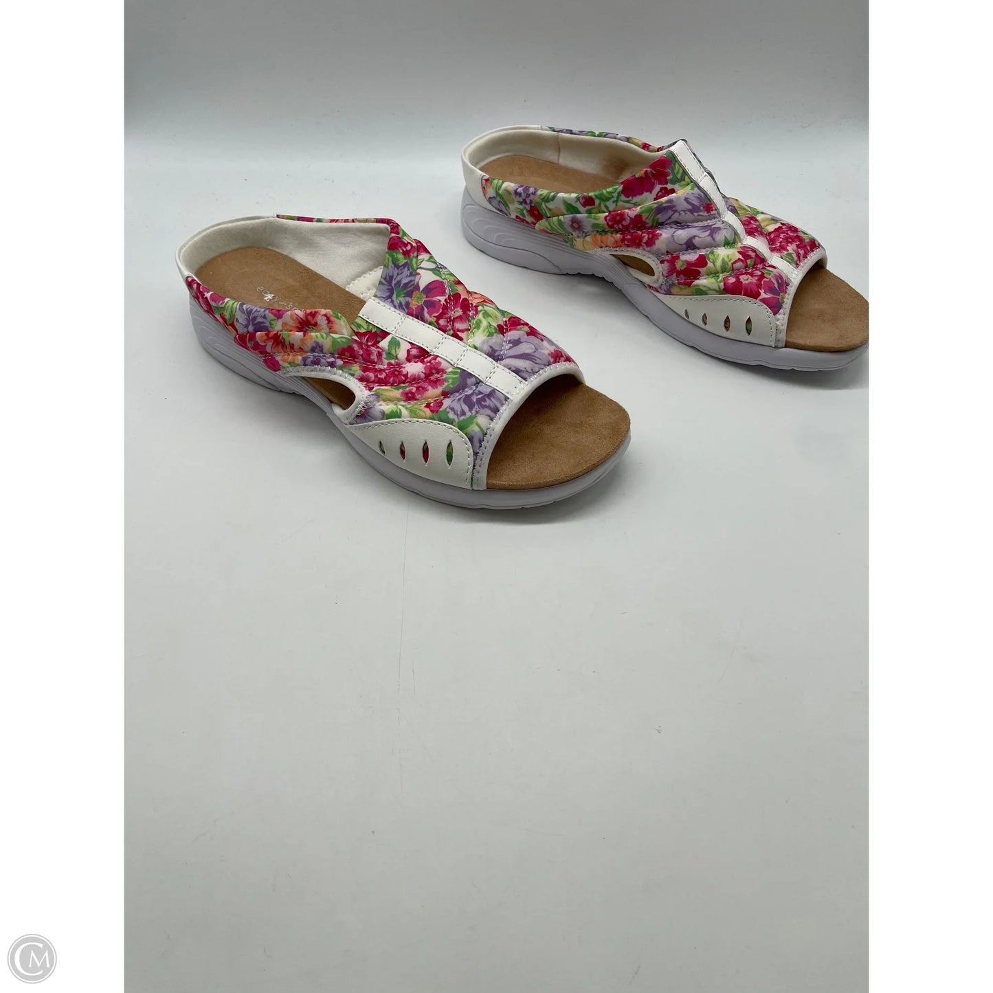 Sandals Flats By Easy Spirit In Floral Print, Size: 11