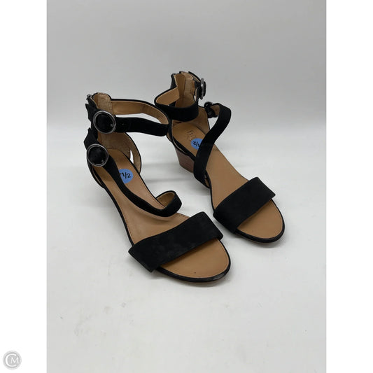 Sandals Heels Wedge By Franco Sarto In Black, Size: 7.5