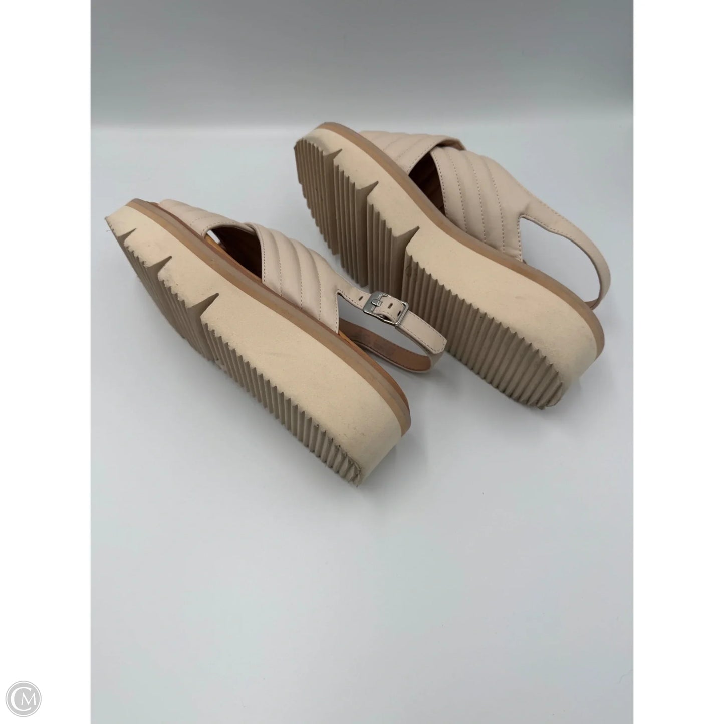 Sandals Heels Platform By Corso Como In Cream, Size: 6