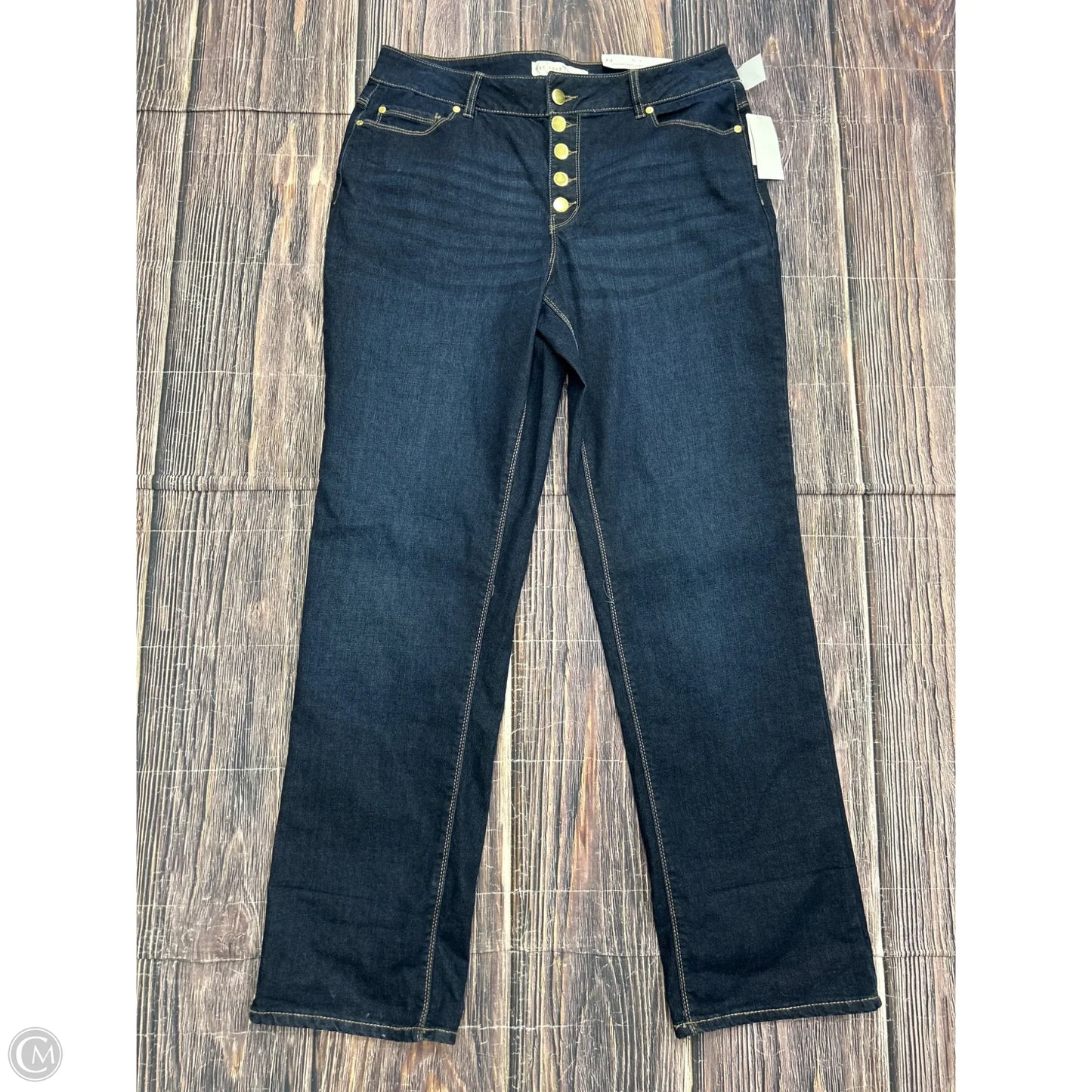 Jeans Boot Cut By Cato In Blue Denim, Size: 14