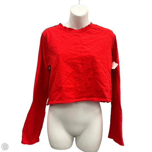 Top Long Sleeve By We The Free In Red, Size: S