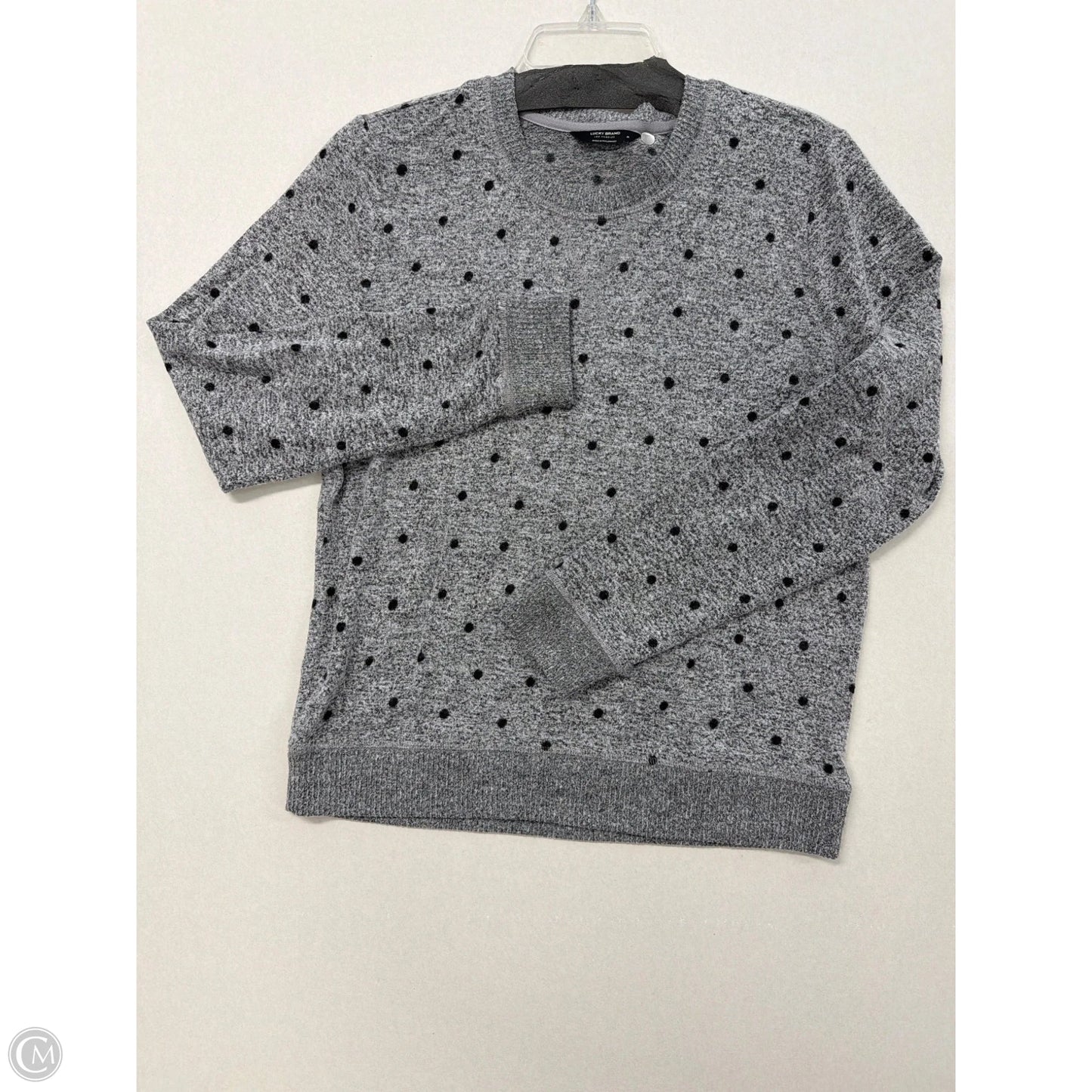 Top Long Sleeve By Lucky Brand In Grey, Size: M