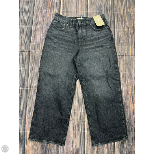 Jeans Wide Leg By Madewell In Black Denim, Size: 6p