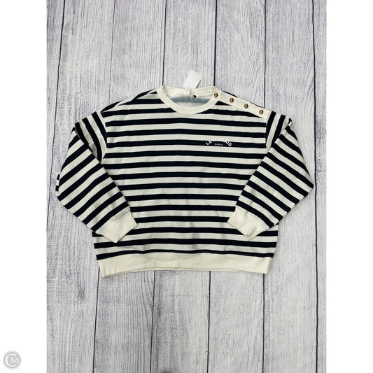 Sweatshirt Crewneck By H&m In Striped Pattern, Size: Xl