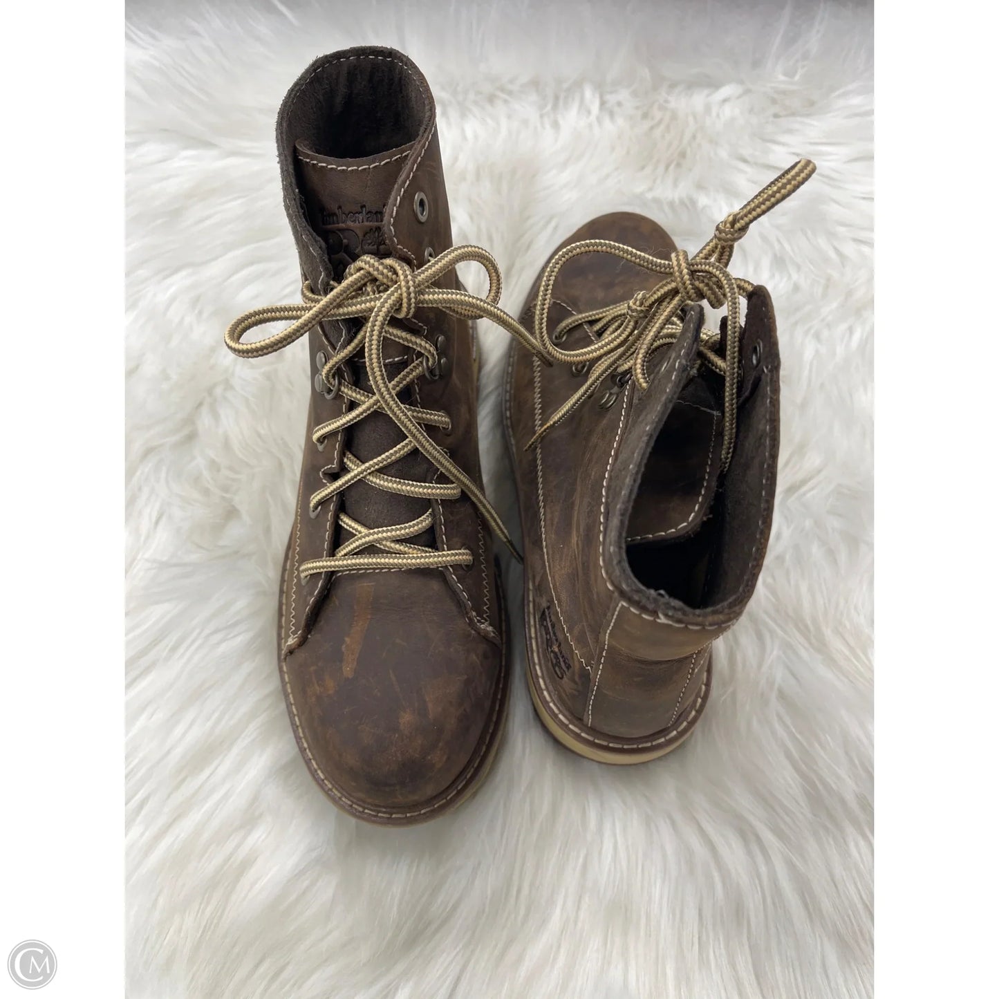 Boots Ankle Flats By Timberland In Brown, Size: 6.5