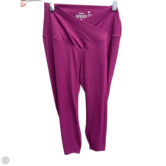 Athletic Leggings Capris By Soma In Pink, Size: M