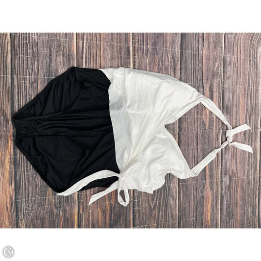 Swimsuit By Apt 9 In Black & White, Size: 2x