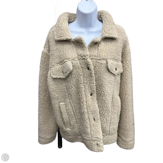 Jacket Shirt By Altard State In Tan, Size: L