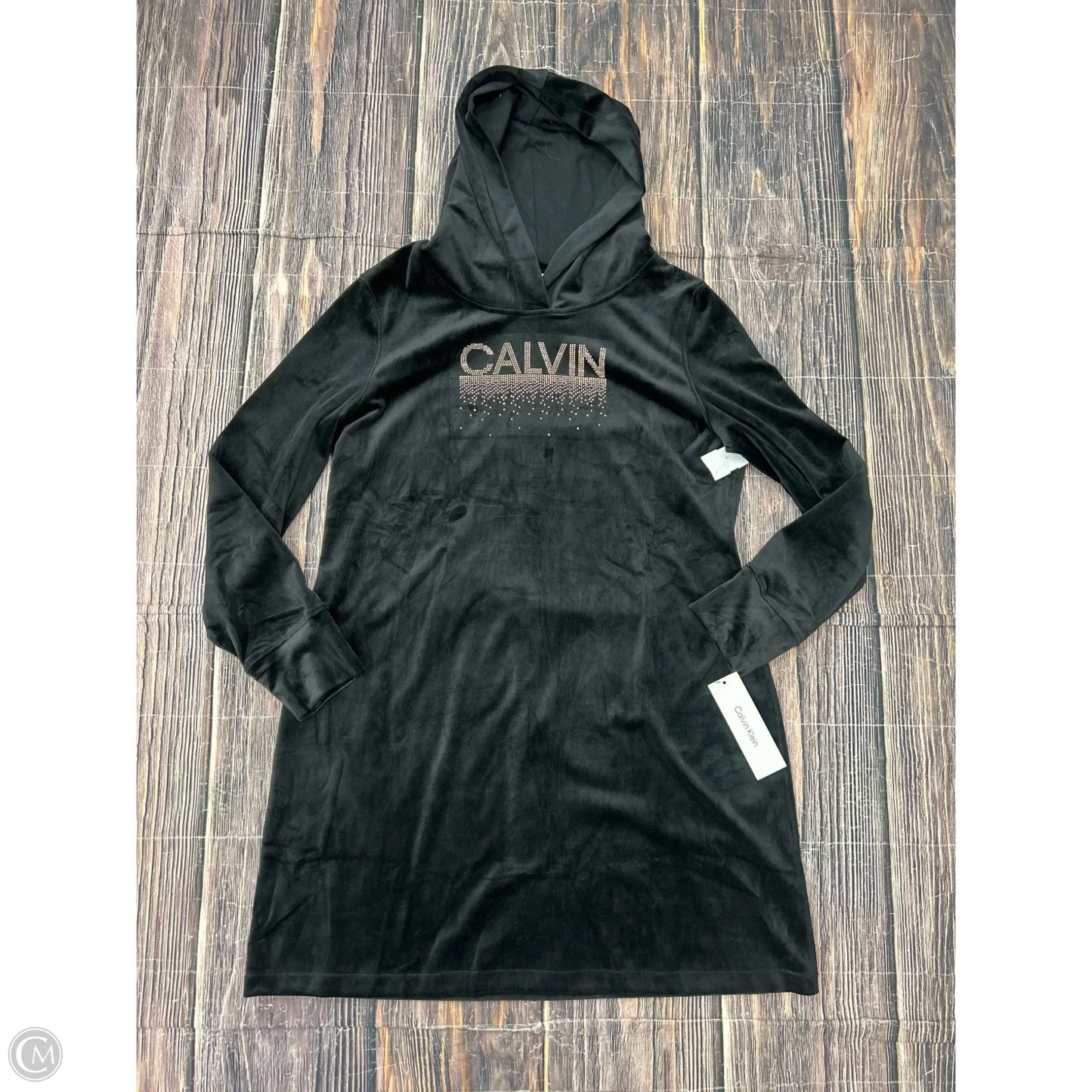 Dress Casual Midi By Calvin Klein In Black, Size: Xl