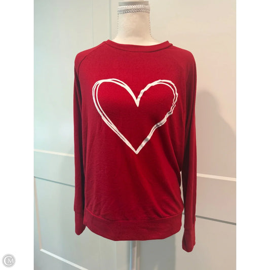 Top Long Sleeve By Maurices In Red, Size: S