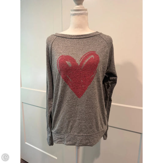 Top Long Sleeve By Maurices In Grey, Size: S