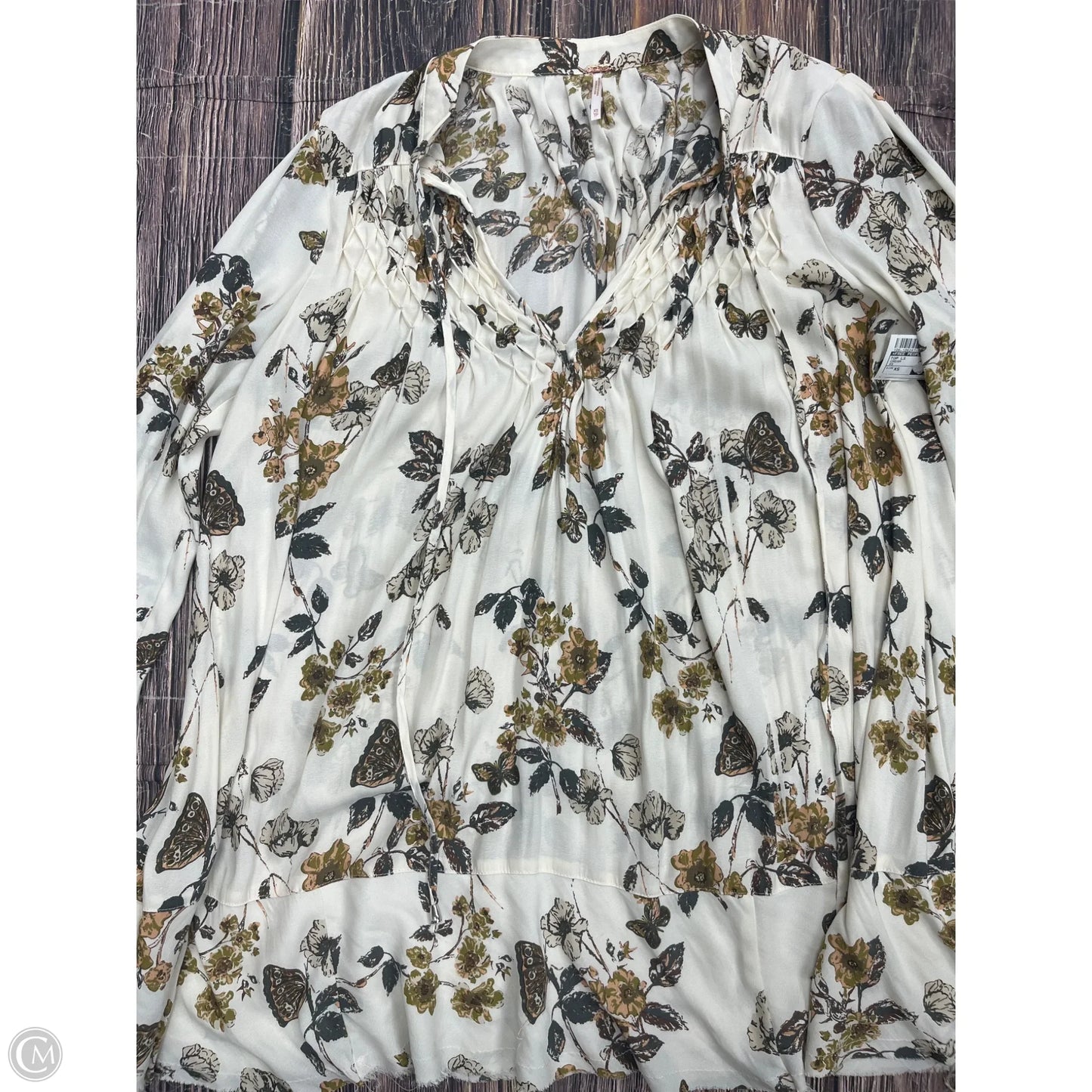 Top Long Sleeve By Free People In Cream, Size: Xs