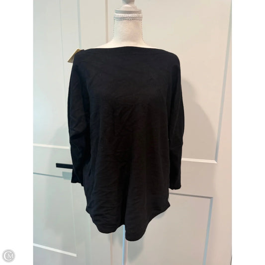 Top Long Sleeve By Cable And Gauge In Black, Size: L