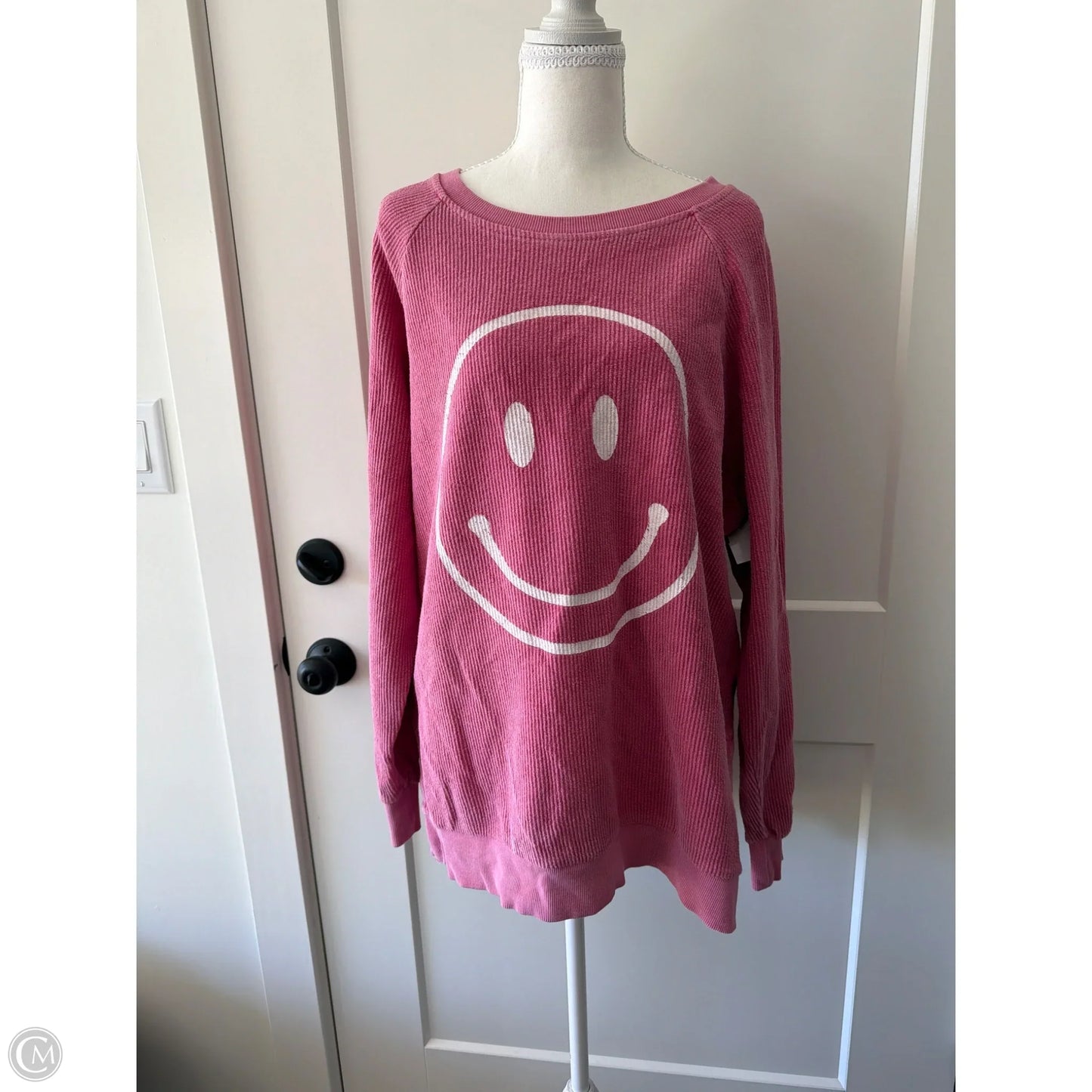 Top Long Sleeve By Thread And Supply In Pink, Size: S