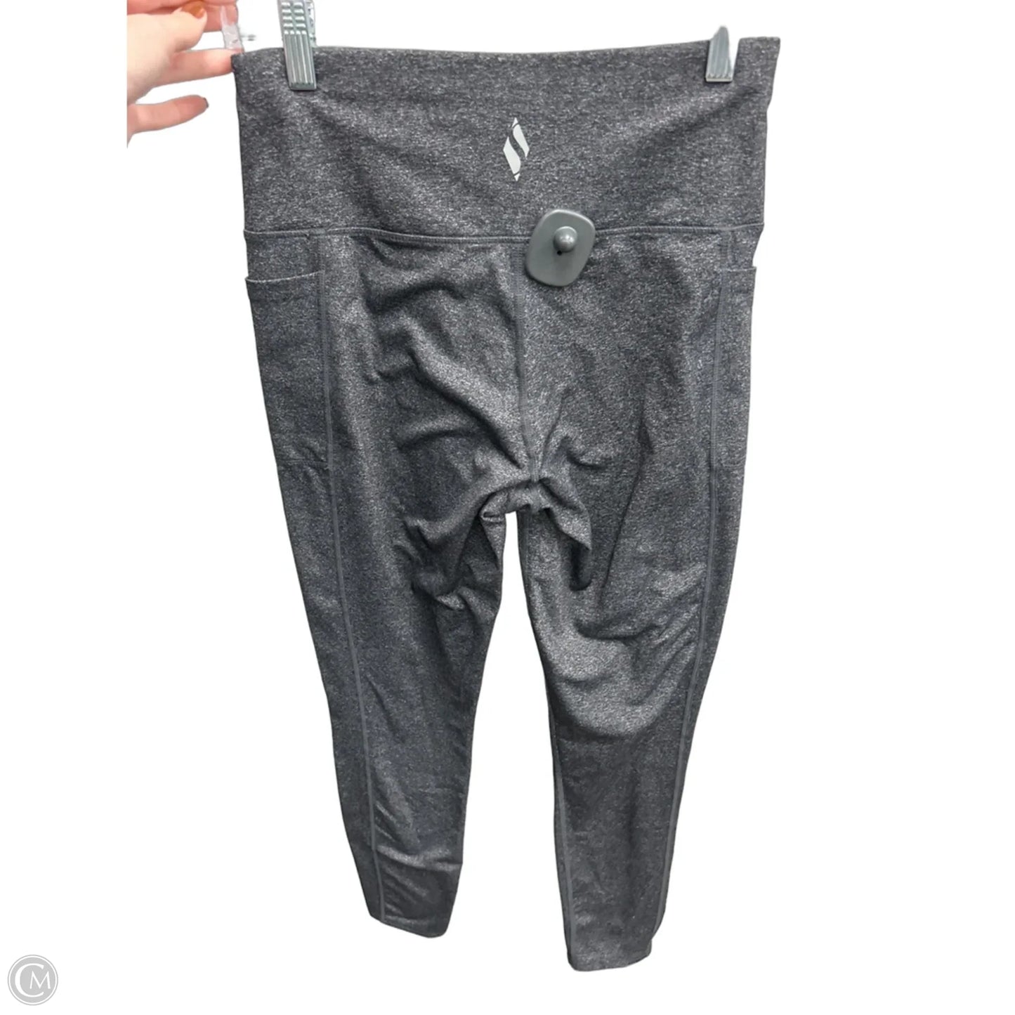 Athletic Leggings By Skechers In Grey, Size: M