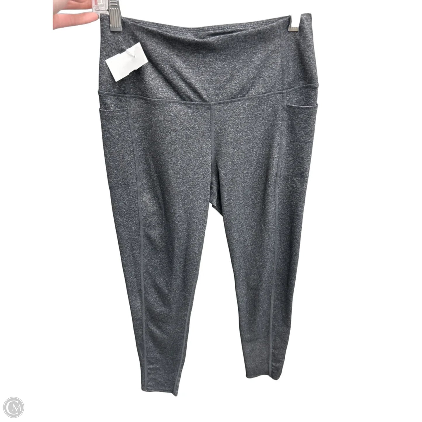 Athletic Leggings By Skechers In Grey, Size: M