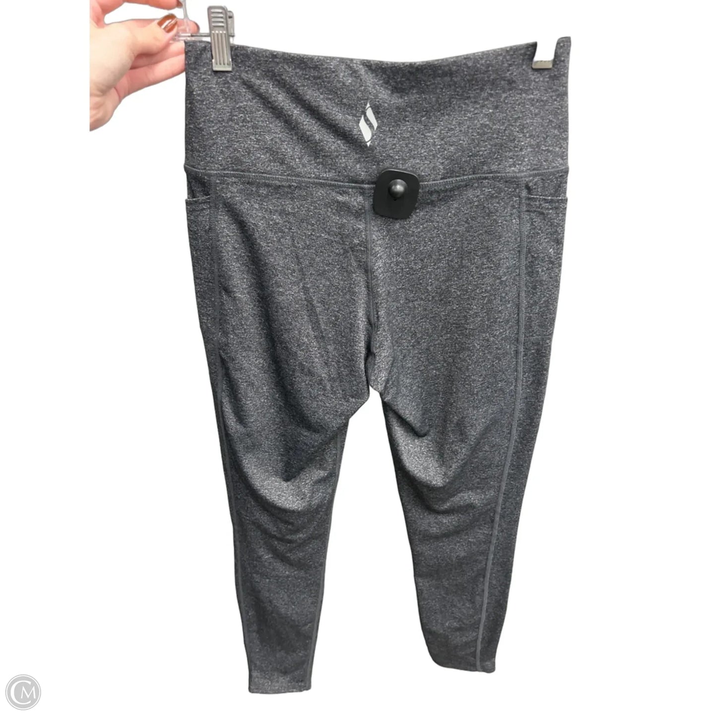 Athletic Leggings By Skechers In Grey, Size: M