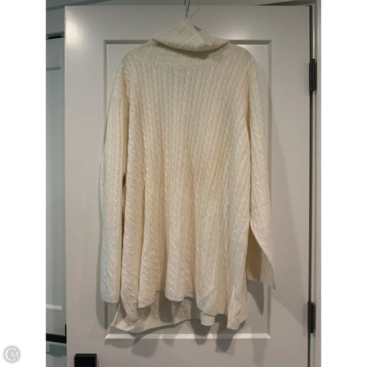 Sweater By Susan Graver In Cream, Size: 2x