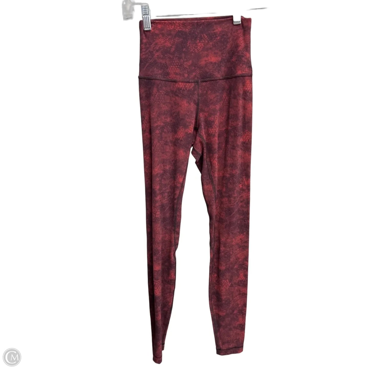 Athletic Leggings By Lululemon In Red, Size: 2