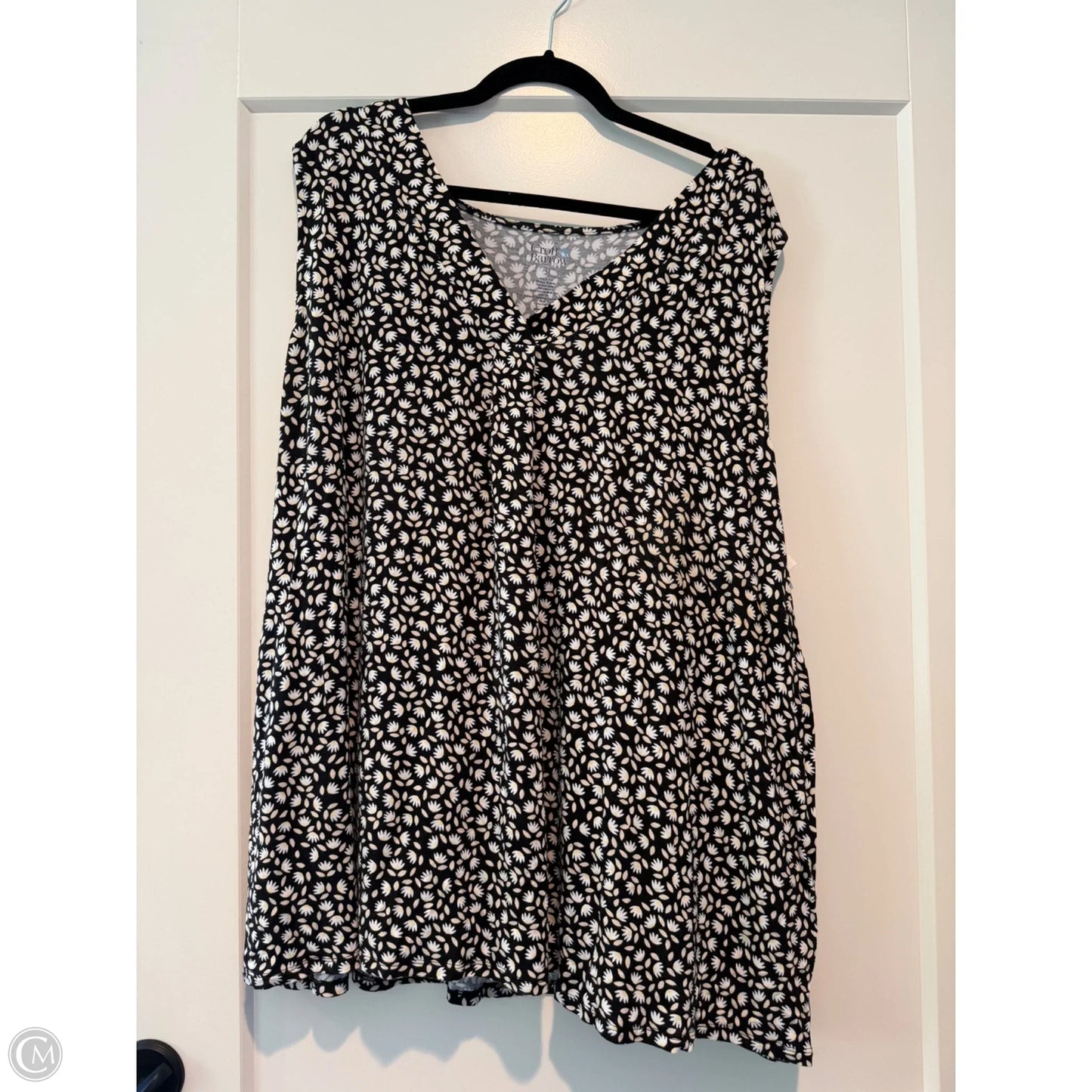 Tank Top By Croft And Barrow In Black, Size: 3x