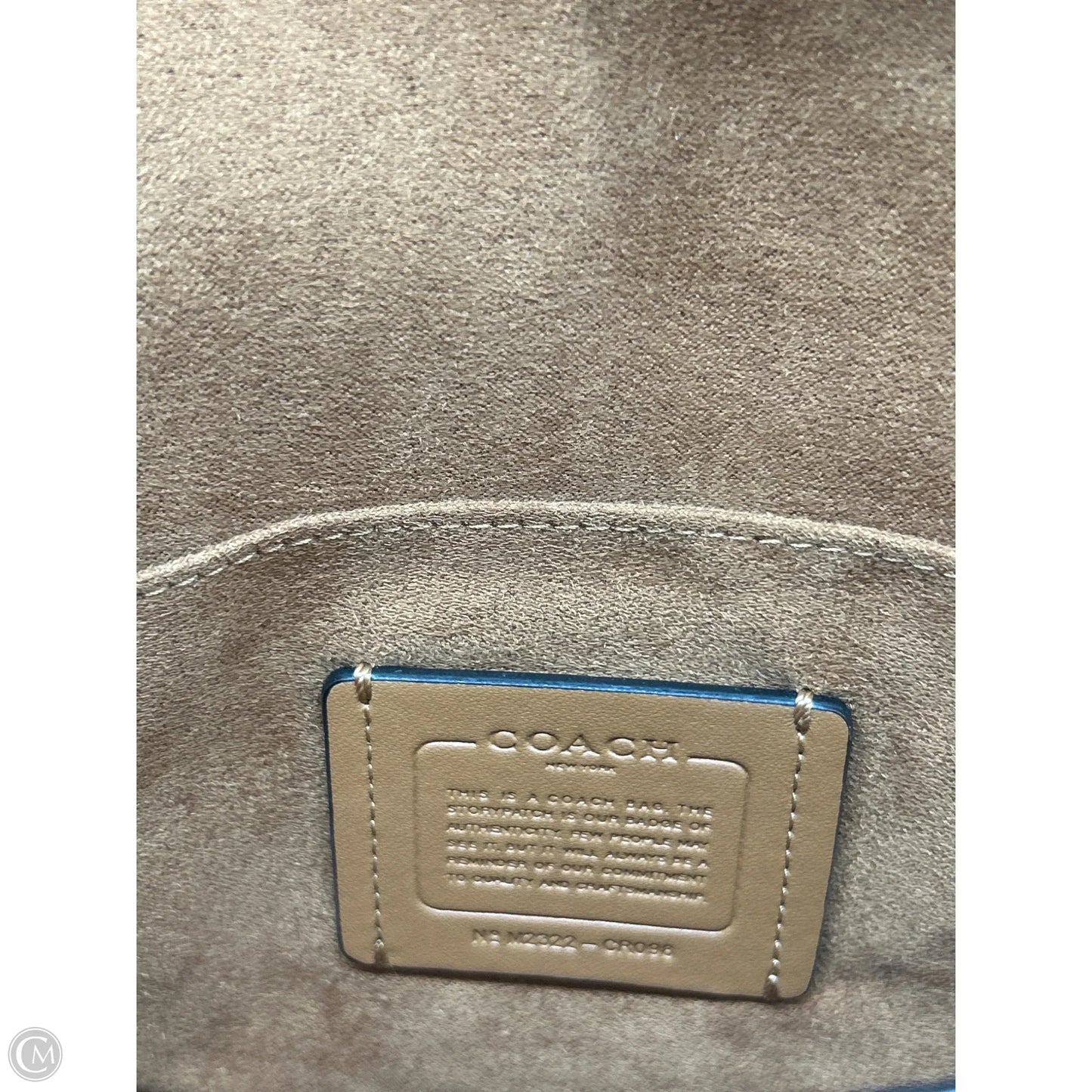 Crossbody Designer By Coach, Size: Large