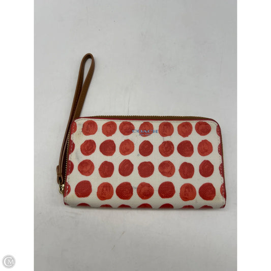 Wristlet Designer By Coach, Size: Small