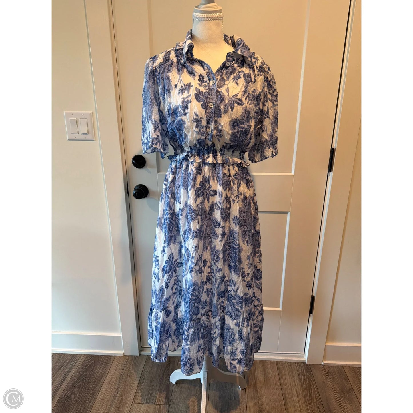 Dress Casual Midi By Current Air In Blue, Size: S