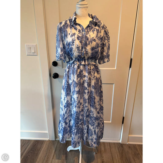Dress Casual Midi By Current Air In Blue, Size: S