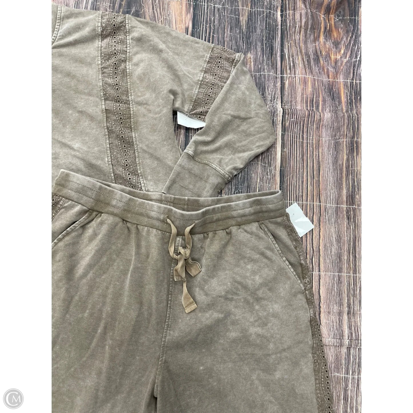 Pants Set 2pc By Jane And Delancey In Brown, Size: Xl