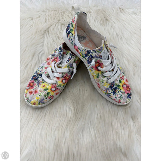 Shoes Sneakers By Roxy In Floral Print, Size: 7.5