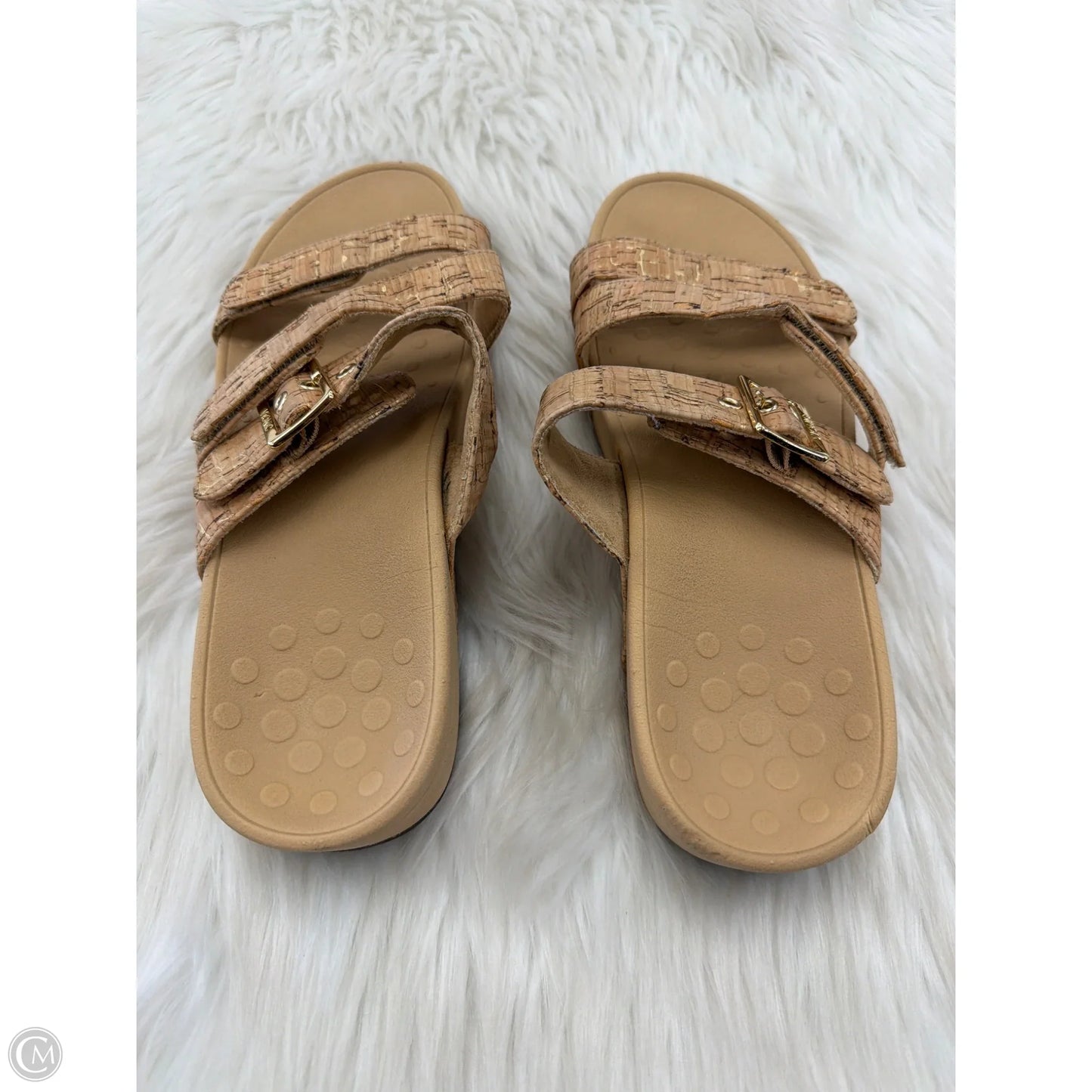 Sandals Flats By Vionic In Tan, Size: 8