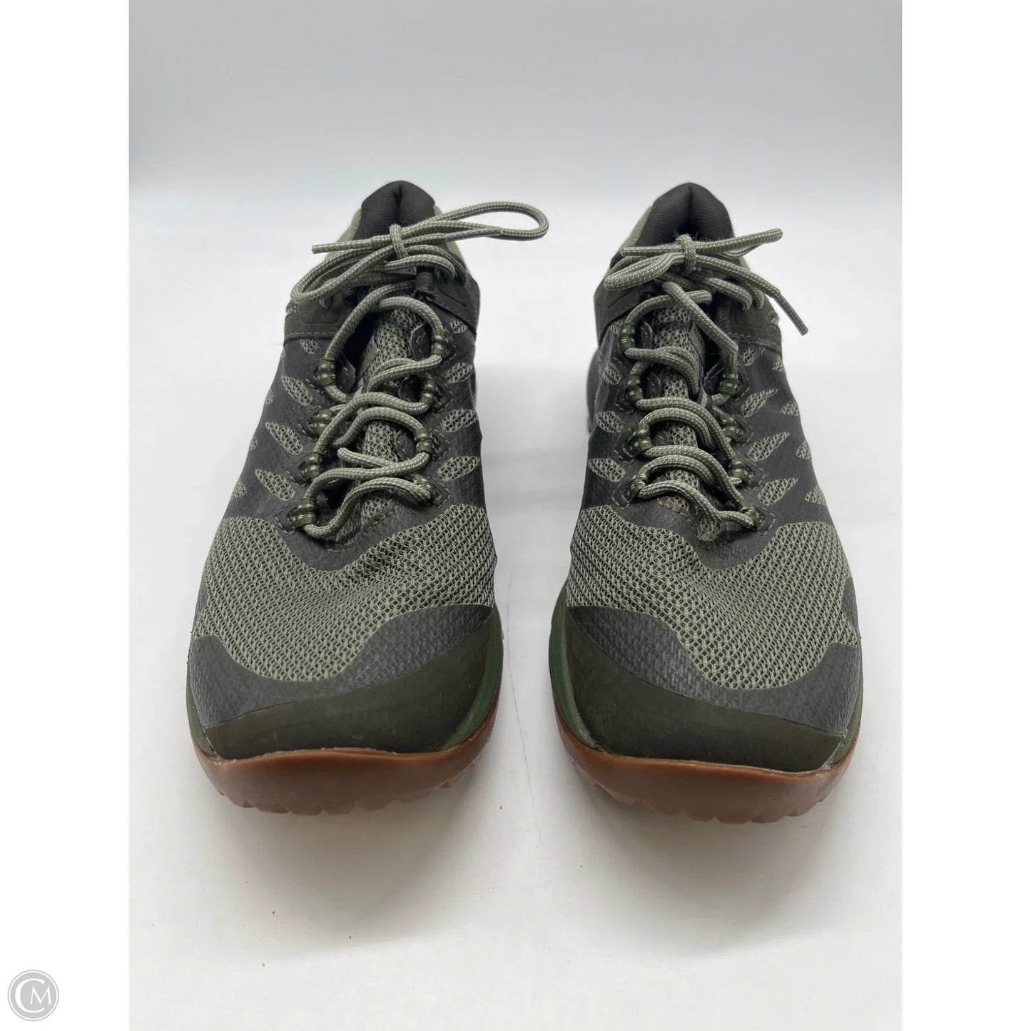 Shoes Hiking By Merrell In Green, Size: 8.5