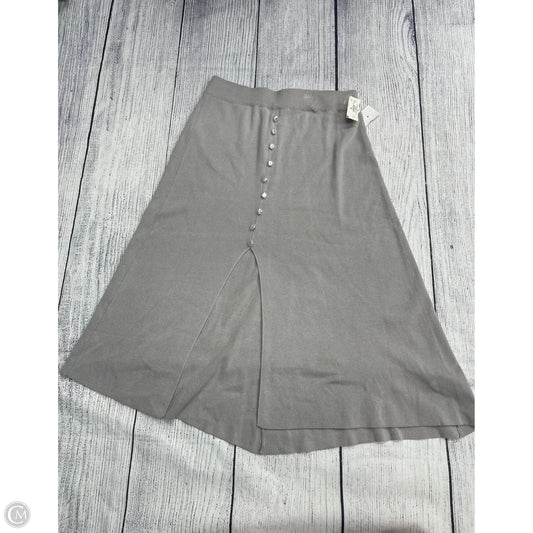Skirt Midi By Ontwelfth In Grey, Size: Xl