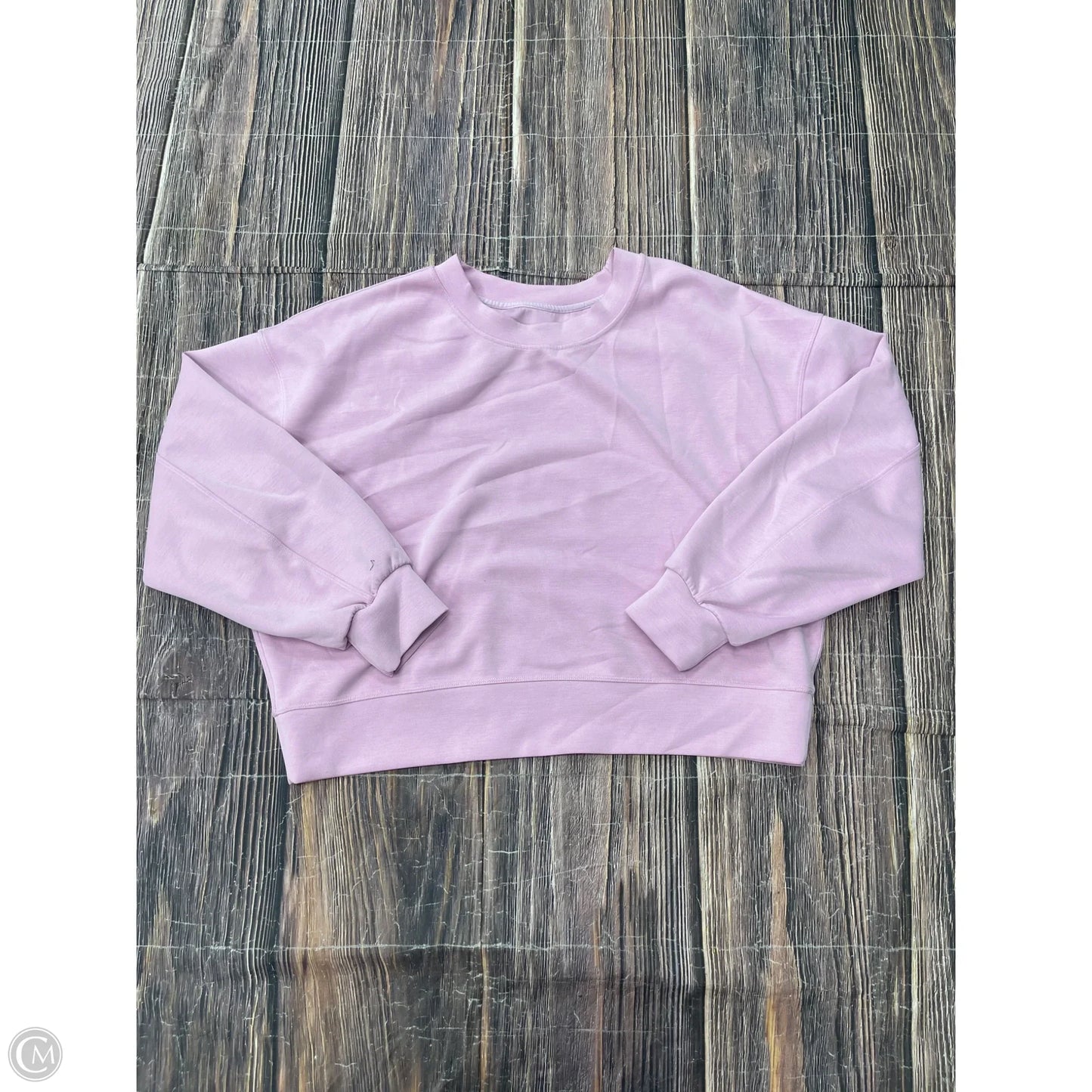 Sweatshirt Crewneck By Lululemon In Purple, Size: 8