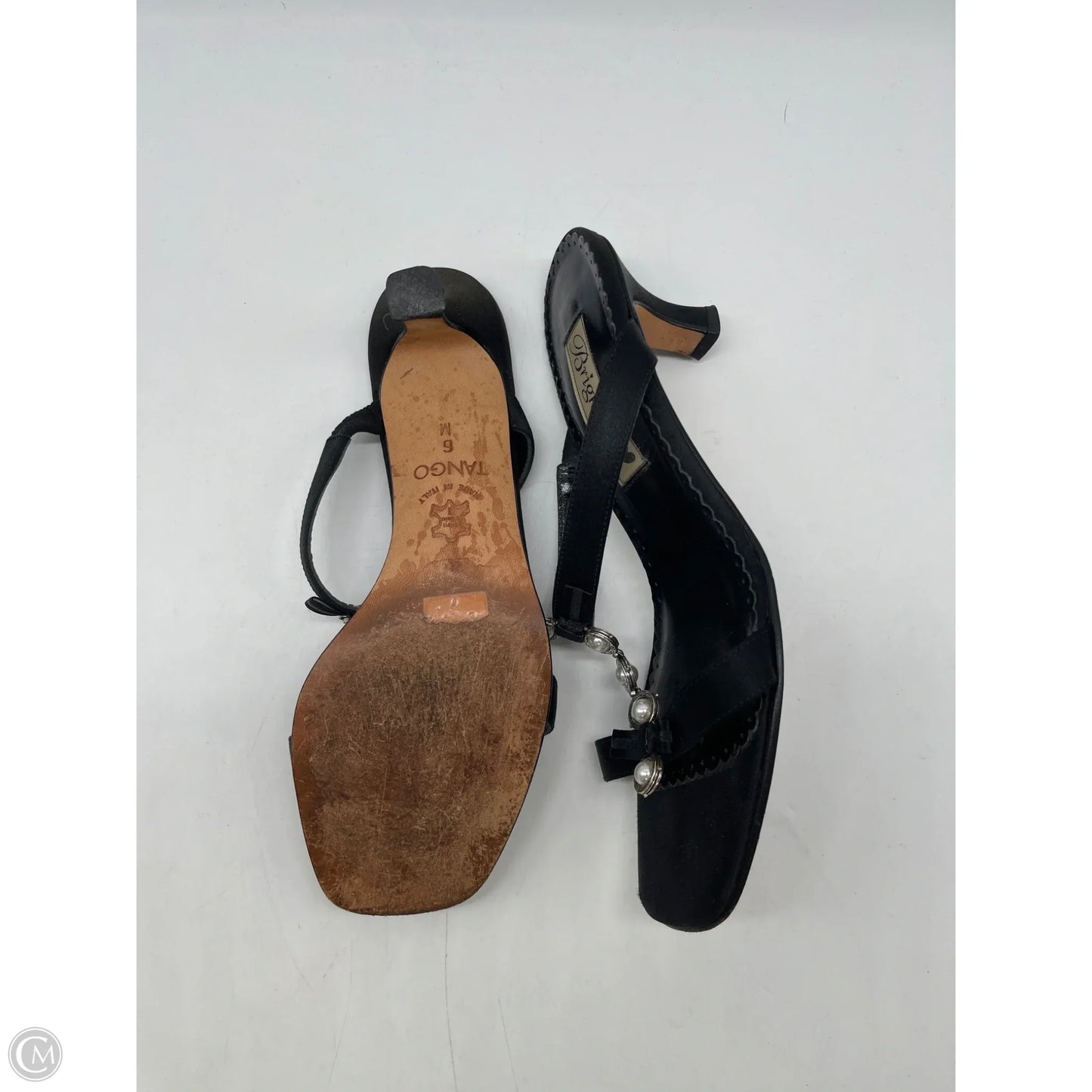 Sandals Heels Kitten By Brighton In Black, Size: 6