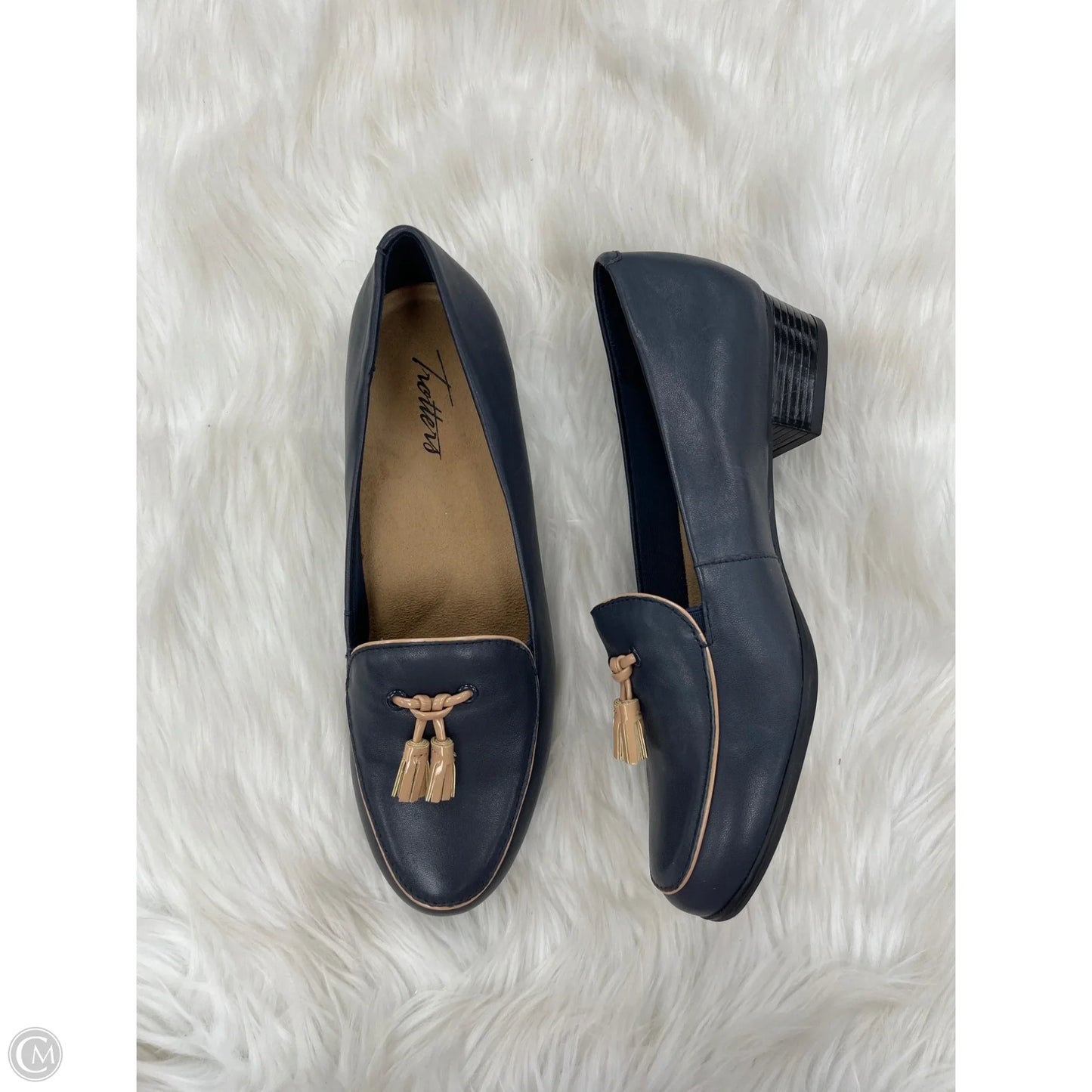 Shoes Flats By Clothes Mentor In Blue, Size: 7.5