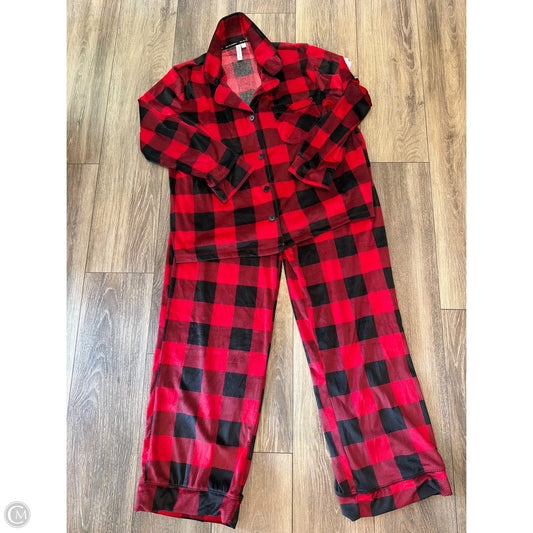 Pajamas 2pc By Joyspun In Red, Size: L