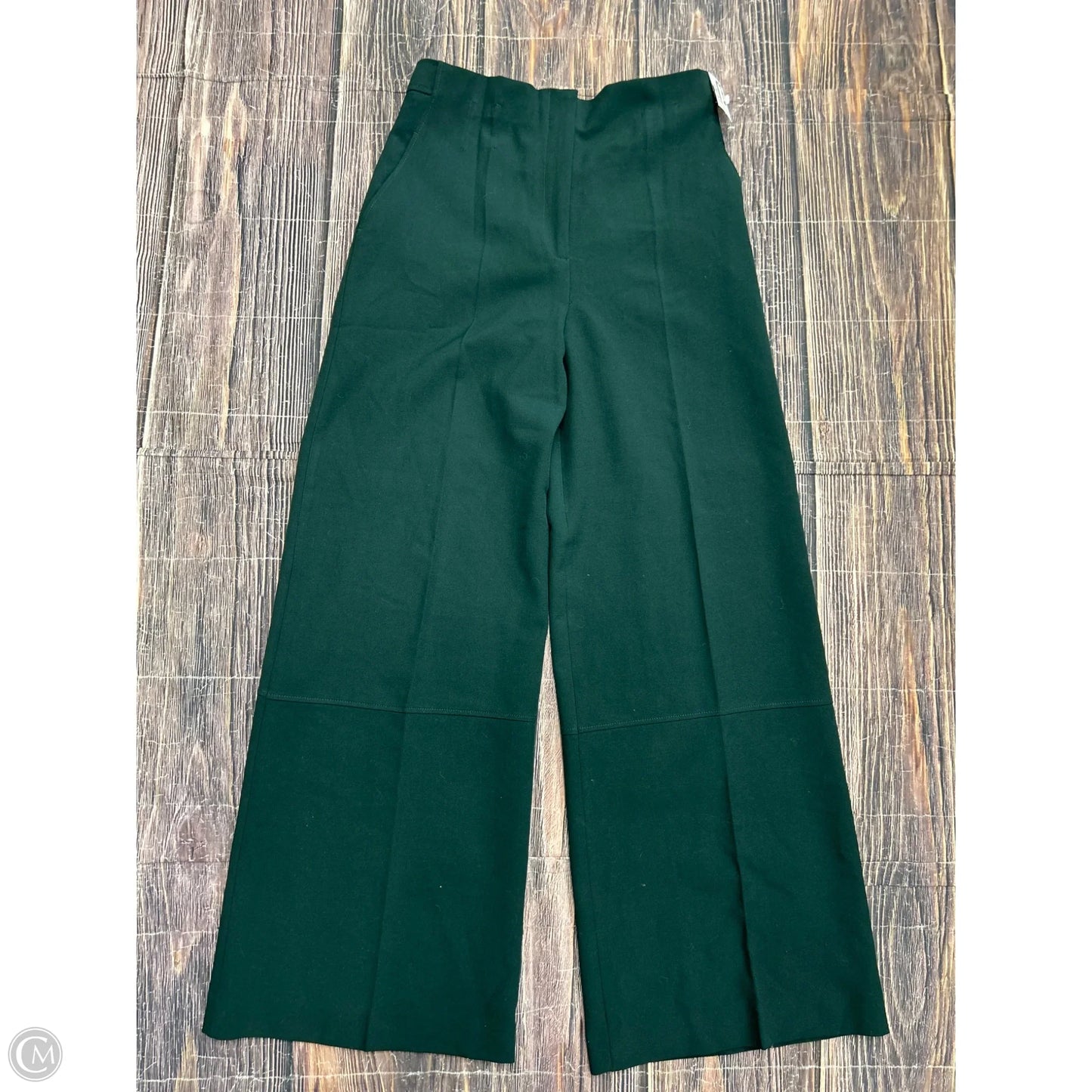 Pants Wide Leg By Zara In Green, Size: S