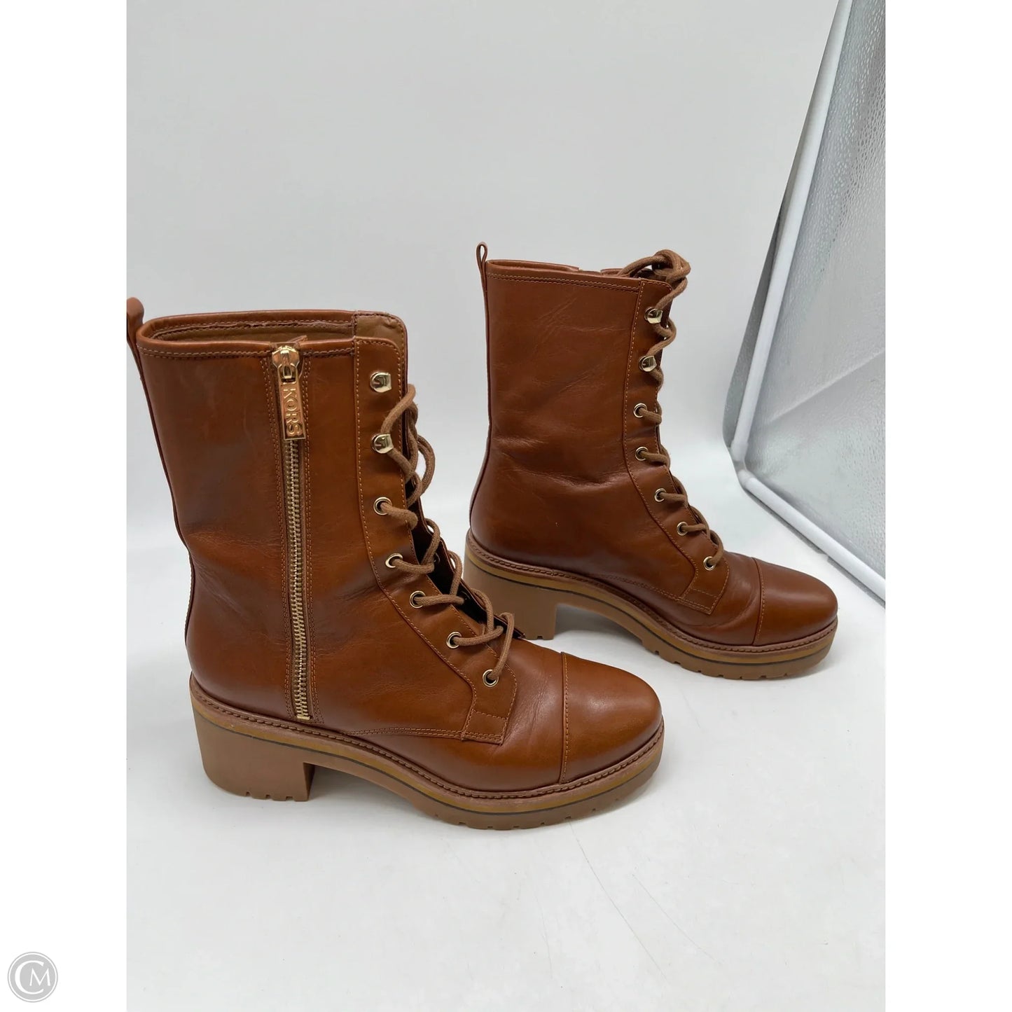 Boots Combat By Michael By Michael Kors In Brown, Size: 8