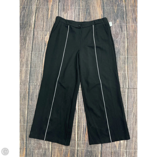 Pants Wide Leg By Isaac Mizrahi Live Qvc In Black, Size: L