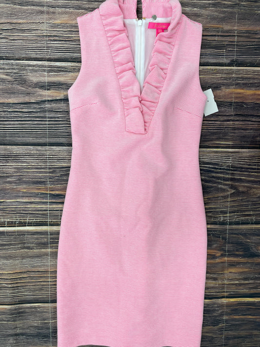 Pink Dress Casual Midi Lilly Pulitzer, Size Xxs